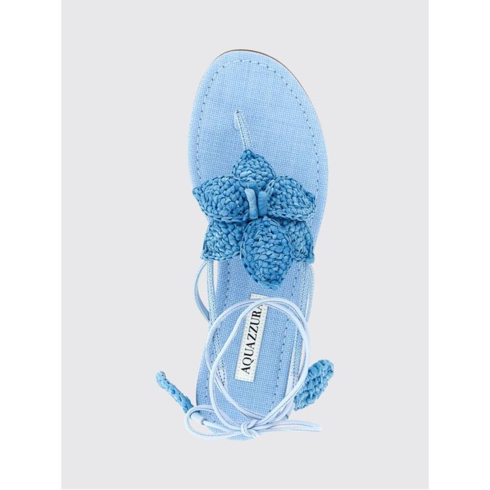 Aquazzura Heeled Sandal Woman Blue - Picture 4 of 4